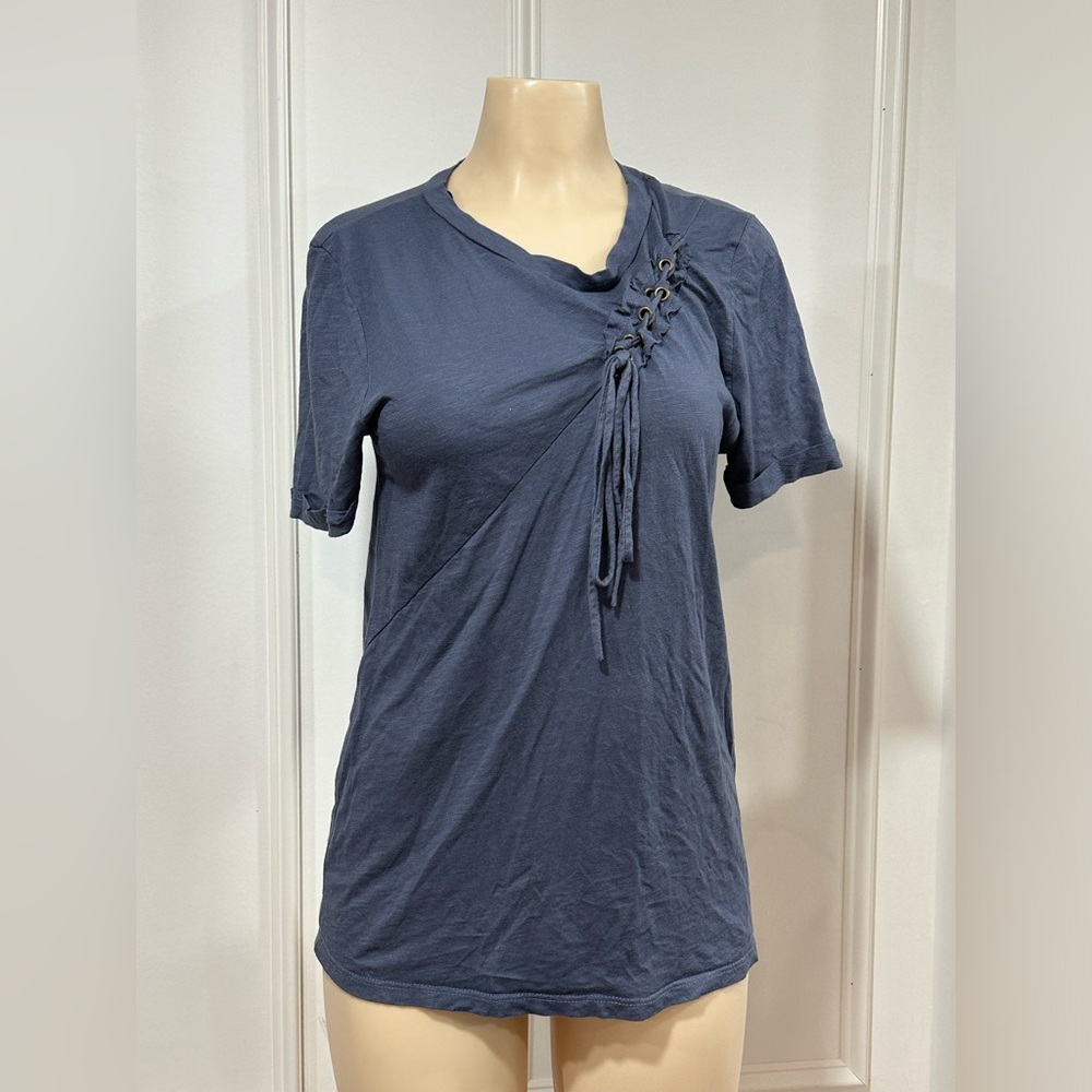 Jella C. Women's Small Short Sleeve Shirt w/ Drawstring Detail